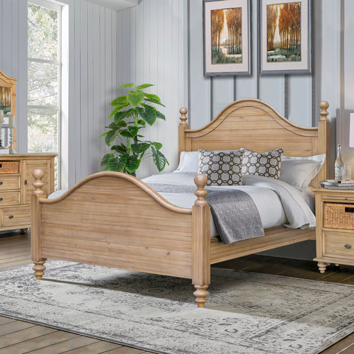 One Allium Way® Mettler Solid Wood Queen Bed Wayfair